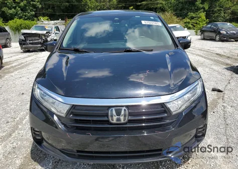 2021 Honda Odyssey Elite из США, поврежденный, VIN 5FNRL6H97MB017437